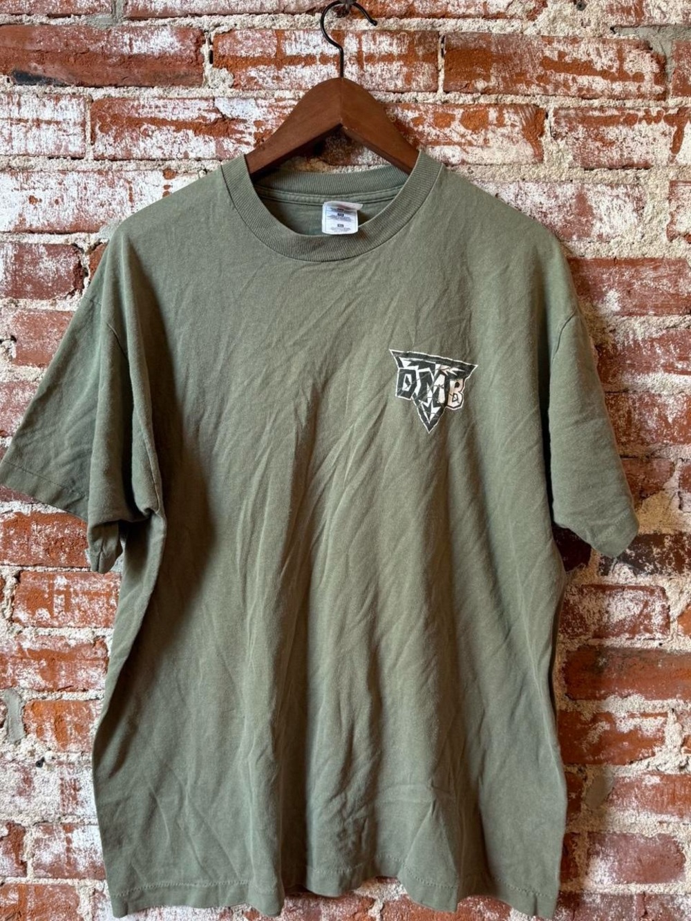 Dave Mathew’s band vintage single stitch tee. Green Xl